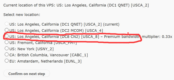 搬瓦工洛杉矶CN2 VPS