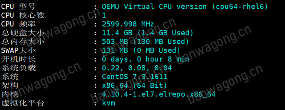 搬瓦工美国新泽西机房基本配置信息