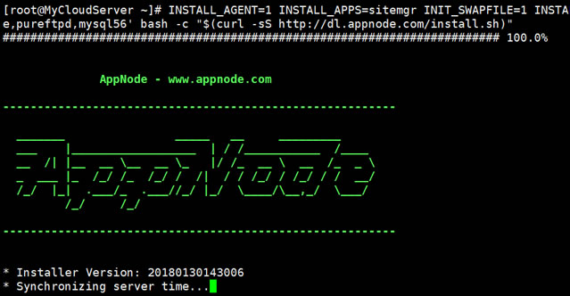 APPNODE面板安装过程